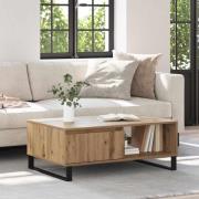 vidaXL Kaffeebord med låda artisan ek 90 x 60 x 35 cm Konstruerat trä