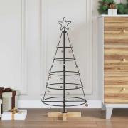 vidaXL Julcone-träd med stativ Svart 90 cm Stål
