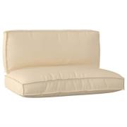 vidaXL Pallkuddset 2 pcs Beige 120 x 80 x 12 cm Oxford tyg