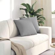 vidaXL Sofakuddar 2 pcs Grå 45 x 45 cm tyg
