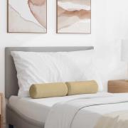 vidaXL Bolsterkuddar 2 pcs Grågrön Ø 15 x 40 cm Kordread tyg