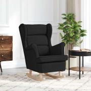 vidaXL Gungstol svart 74x90x102 cm tyg