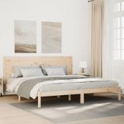 vidaXL Sängram utan madrass extra lång 200x210 cm massivt trä