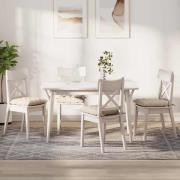 vidaXL Sittkuddar 4 pcs Beige 40 x 40 x 6 cm Mikrofiber