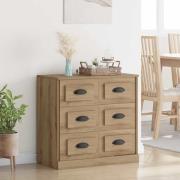 vidaXL Sideboard Artisan Ek 70 x 35,5 x 67,5 cm Konstruerat trä