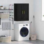 vidaXL Väggskåp Svart Ek 69,5 x 34 x 90 cm Konstruerat trä