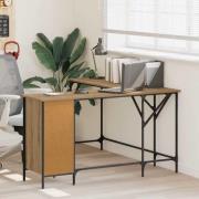 vidaXL Skrivbord Artisan Ek 141 x 141 x 75 cm Konstruerat trä