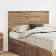 vidaXL Huvudgavel med huvudgavel Artisan Ek 120 cm Konstruerat trä