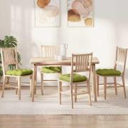 vidaXL Sittkuddar 4 pcs Ljusgrön 40 x 40 x 12 cm tyg