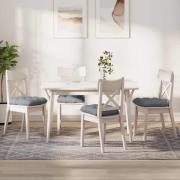 vidaXL Sittkuddar 4 pcs Ljusgrå 45 x 45 x 12 cm tyg