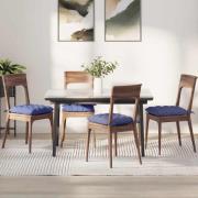 vidaXL Sittkuddar 2 pcs Jeansblå 40 x 40 x 6 cm tyg