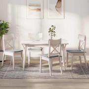 vidaXL Sittkuddar 4 pcs Ljusgrå 40 x 40 x 3 cm Mikrofiber Tyg