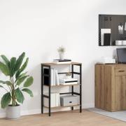 vidaXL Hyllsystem Artisan Ek 60 x 29,5 x 81 cm Konstruerat trä