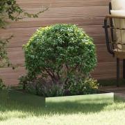 vidaXL Kant för gräsmatta Silver 60 x 60 x 13 cm Galvaniserat Stål