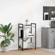 vidaXL Hyllsystem Grå Sonoma 56 x 34 x 96 cm Konstruerat trä