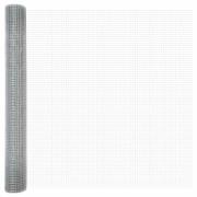 vidaXL Svetsat trådstängsel Silver 1 x 50 m Stål