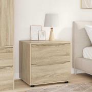 vidaXL Förvaringsskåp Sonoma-ek 60 x 48 x 57 cm Konstruerat trä