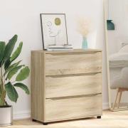vidaXL Förvaringsskåp Sonoma-ek 80 x 31 x 81 cm Konstruerat trä