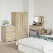 vidaXL Förvaringsskåp Sonoma-ek 60 x 48 x 81 cm Konstruerat trä