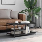 vidaXL Kaffeebord Svart Ek 90 x 49 x 40 cm Konstruerat trä