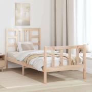 vidaXL Sängram utan madrass 90x190 cm massiv furu