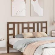 vidaXL Sänggavel honungsbrun 156x4x100 cm massiv furu