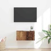 vidaXL TV Vägghylla Gammalt trä 60 x 31 x 29,5 cm Konstruerat trä