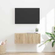 vidaXL TV Vägghylla Sonoma 60 x 31 x 29.5 cm Konstruerat trä