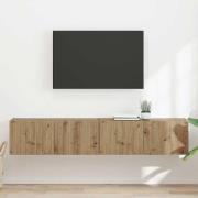 vidaXL TV Vägghylla Väggmonterad 2 pcs Artisan Ek 78,5 x 31 x 29,5 cm