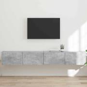 vidaXL TV Vägghylla 2 pcs Betong 60 x 31 x 29.5 cm Konstruerat trä
