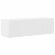 vidaXL TV Vägghylla Glansig Vit 60 x 31 x 29.5 cm Konstruerat trä