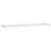 vidaXL Planteringsgabion upphöjd galvaniserat stål 500x100x20 cm