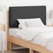 vidaXL Klädd sänggavel Naturlig och Mörk Grå 90 cm Massiv furu