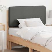 vidaXL Klädd sänggavel Brun och ljusgrå 75 cm Massiv furu