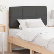 vidaXL Klädd sänggavel Brun och Mörkgrå 90 cm Massiv furu