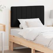 vidaXL Klädd sänggavel med huvudgavel Brun och svart 75 cm Massiv furu