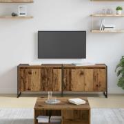 vidaXL TV-skåp Gammalt trä 140 x 36 x 49,5 cm Konstruerat trä