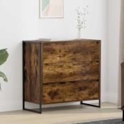 vidaXL Sideboard med låda Rökek 79 x 36 x 75.5 cm Konstruerat trä