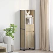 vidaXL Bokskåp med låda Sonoma 43 x 36 x 150.5 cm Konstruerat trä