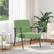 vidaXL fåtölj Ljusgrön 59 x 75 x 78 cm Sammet