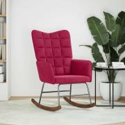 vidaXL Gungstol vinröd sammet