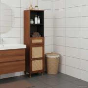 vidaXL Sideboard med låda med hylla med dörr Brun 38 x 33.5 x 160 cm