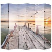 vidaXL Vikbar rumsavdelare sjö 228x170 cm