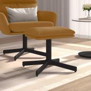 vidaXL Fotpall brun 60x60x36 cm sammet