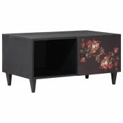 vidaXL Kaffeebord Flerfärgsdesign 80 x 50 x 40 cm Massivt mangoträ