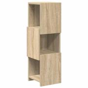 vidaXL Hörnskåp Sonoma-ek 25,5x25x80cm Konstruerat trä