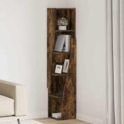 vidaXL Hörnskåp Vit 27,5x27x140cm Konstruerat trä