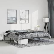 vidaXL Sängram metall svart 193x203 cm