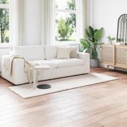 vidaXL Fusk-kaninpälsmatta Olite Kräm 80 x 250 cm Polyester