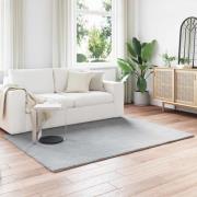 vidaXL Fusk-kaninpälsmatta Olite Grå 140 x 200 cm Polyester